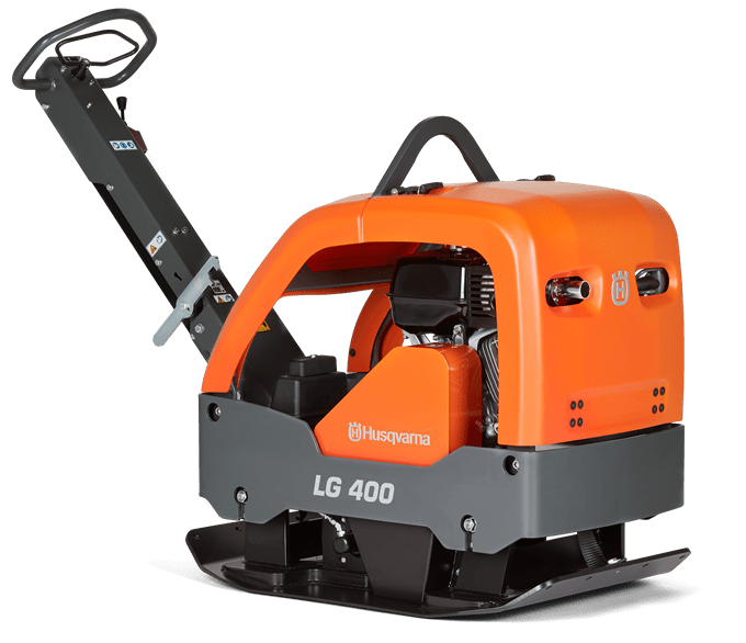 Husqvarna LG 400 LG 400 LG 400 is a powerful, reliable reversible plate compactor, developed for efficient compaction of deep and